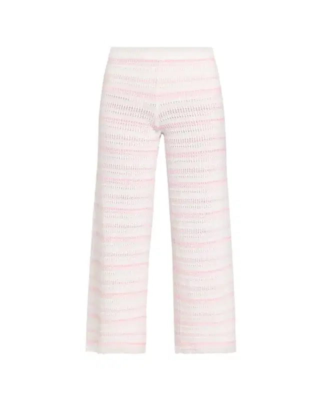 Clarabeth Striped Crochet Pants