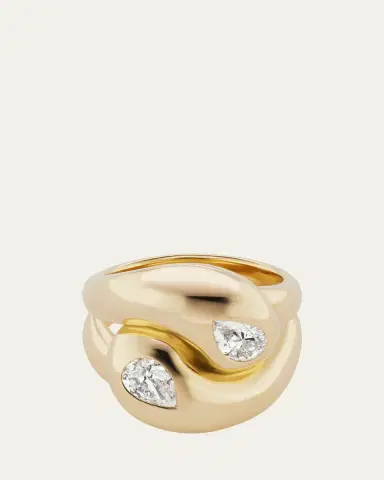 Brent Neale Pear Diamond Knot Ring | Thumbnail 2