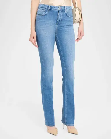 L'Agence Selma High-Rise Sleek Baby Bootcut Jeans | Thumbnail 3