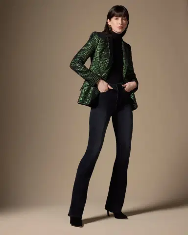 L'Agence Selma High-Rise Sleek Baby Bootcut Jeans | Thumbnail 4