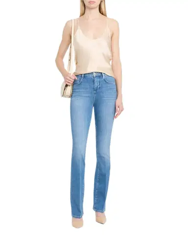 L'Agence Selma High-Rise Sleek Baby Bootcut Jeans | Thumbnail 1