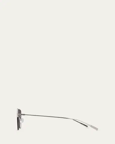 BARTON PERREIRA Men's Double-Bridge Titanium Aviator Sunglasses | Thumbnail 3