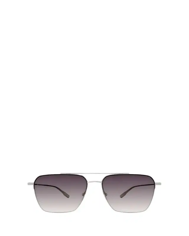 ZEGNA Men's Double-Bridge Titanium Aviator Sunglasses