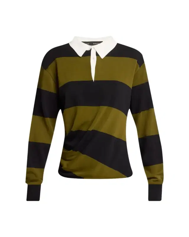Proenza Schouler Corinna Collared Long-Sleeve Top