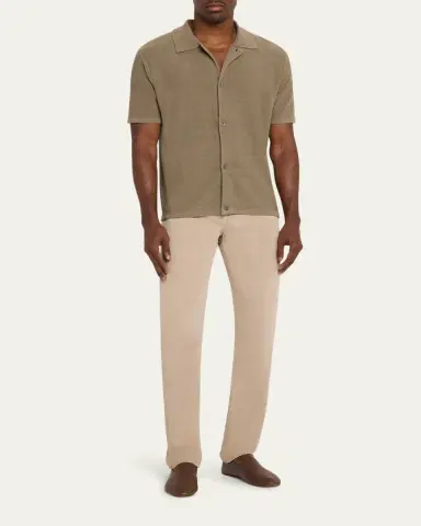 Frame Men's Linen-Blend Short-Sleeve Shirt | Thumbnail 2 Frame Men's Linen-Blend Short-Sleeve Shirt | Thumbnail 2