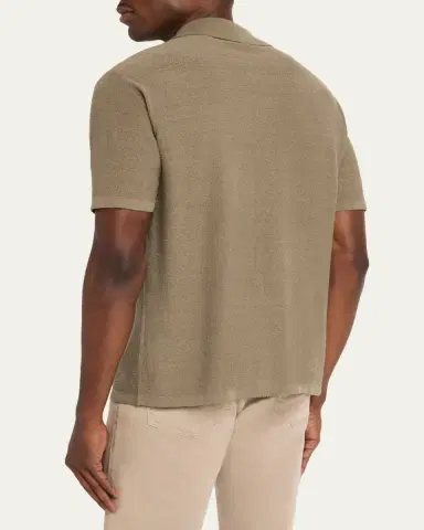 Frame Men's Linen-Blend Short-Sleeve Shirt | Thumbnail 3 Frame Men's Linen-Blend Short-Sleeve Shirt | Thumbnail 3