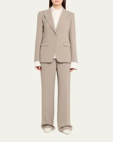 Lafayette 148 New York Single-Button Finesse Crepe Blazer | Thumbnail 2 Lafayette 148 New York Single-Button Finesse Crepe Blazer | Thumbnail 2