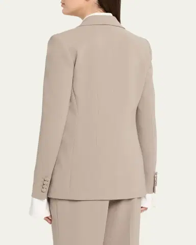 Lafayette 148 New York Single-Button Finesse Crepe Blazer | Thumbnail 3 Lafayette 148 New York Single-Button Finesse Crepe Blazer | Thumbnail 3