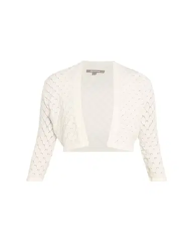 Lela Rose Pointelle Knit Bolero Jacket | Thumbnail 1