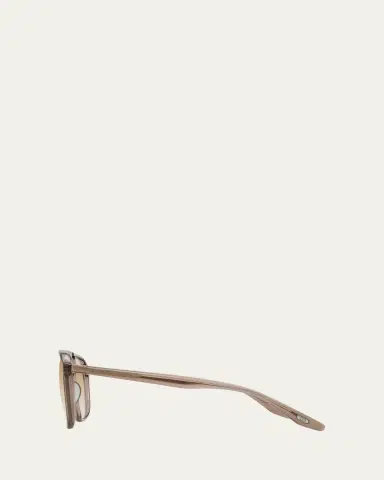 BARTON PERREIRA Men's Double-Bridge Acetate Aviator Sunglasses | Thumbnail 9