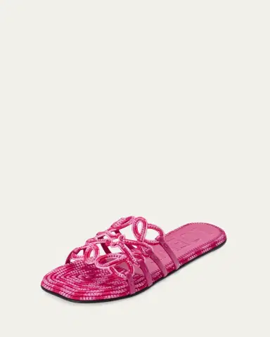 Loewe x Paula's Ibiza Petal Anagram Crochet Flat Slide Sandals | Thumbnail 5 Loewe x Paula's Ibiza Petal Anagram Crochet Flat Slide Sandals | Thumbnail 5