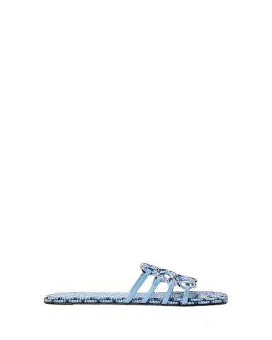 Loewe x Paula's Ibiza Petal Anagram Crochet Flat Slide Sandals | Thumbnail 1 Loewe x Paula's Ibiza Petal Anagram Crochet Flat Slide Sandals | Thumbnail 1