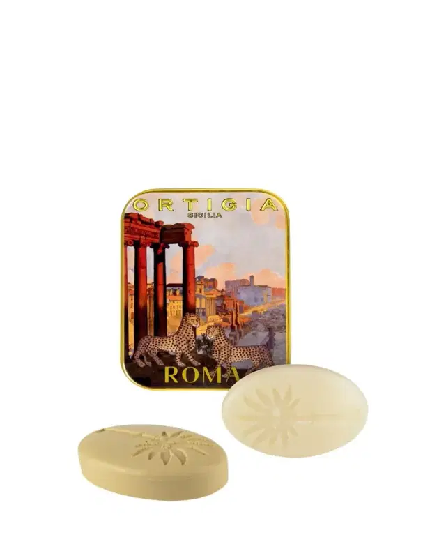 ORTIGIA Roma City Bar Soap Tin, 2 x 0.9 oz.