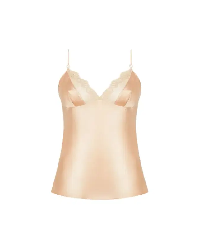 Lise Charmel Elegance Artist Lace-Trim Satin Camisole
