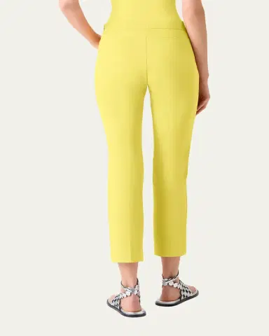 Akris punto Franca Pintuck Cotton Slim-Leg Ankle Pants | Thumbnail 2