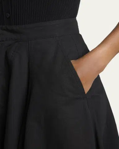 Balenciaga Cotton Godet Maxi Skirt | Thumbnail 5