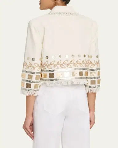 Cinq à Sept Nadia Embellished Jacket | Thumbnail 3 Cinq à Sept Nadia Embellished Jacket | Thumbnail 3