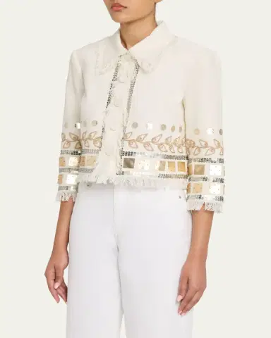 Cinq à Sept Nadia Embellished Jacket | Thumbnail 4 Cinq à Sept Nadia Embellished Jacket | Thumbnail 4