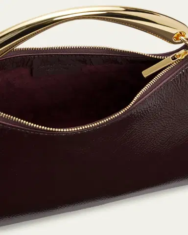 MANSUR GAVRIEL Grained Leather Metal Top-Handle Bag | Thumbnail 4 MANSUR GAVRIEL Grained Leather Metal Top-Handle Bag | Thumbnail 4