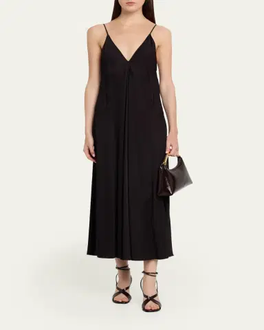 MANSUR GAVRIEL Grained Leather Metal Top-Handle Bag | Thumbnail 5 MANSUR GAVRIEL Grained Leather Metal Top-Handle Bag | Thumbnail 5