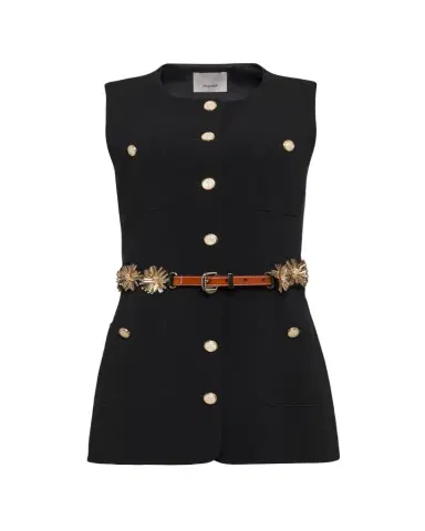 Cinq à Sept Kole Sunflare Belt Vest | Thumbnail 1 Cinq à Sept Kole Sunflare Belt Vest | Thumbnail 1