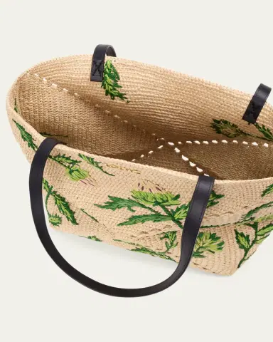 Loewe x Paula's Ibiza Puzzle Embroidered Raffia Tote Bag | Thumbnail 4 Loewe x Paula's Ibiza Puzzle Embroidered Raffia Tote Bag | Thumbnail 4