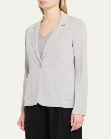Majestic Filatures Organic Cotton French Terry Blazer | Thumbnail 4 Majestic Filatures Organic Cotton French Terry Blazer | Thumbnail 4