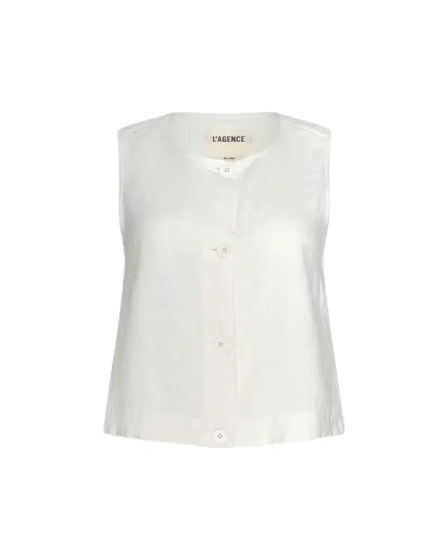 L'Agence Foster Sleeveless Linen Top