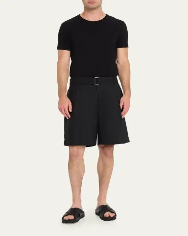 Prada Men's Soft Cage Criss-Cross Rubber Slide Sandals | Thumbnail 3 Prada Men's Soft Cage Criss-Cross Rubber Slide Sandals | Thumbnail 3