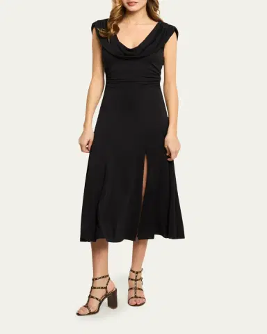 Cinq à Sept Carino Draped Midi Dress | Thumbnail 2 Cinq à Sept Carino Draped Midi Dress | Thumbnail 2