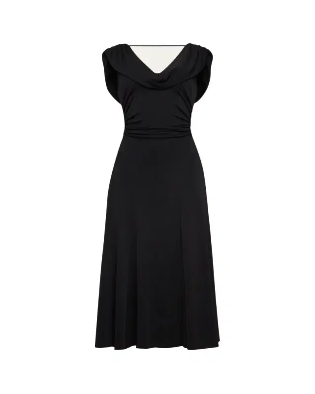 Cinq a Sept Carino Draped Midi Dress