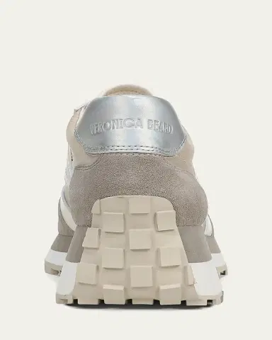 Veronica Beard Valentina Ripstop Mixed Leather Retro Sneakers | Thumbnail 3 Veronica Beard Valentina Ripstop Mixed Leather Retro Sneakers | Thumbnail 3