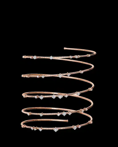MATTIA CIELO 18K Rose Gold Diamond 5 Row Wrap Bracelet | Thumbnail 2 MATTIA CIELO 18K Rose Gold Diamond 5 Row Wrap Bracelet | Thumbnail 2