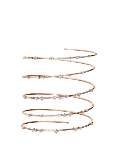 MATTIA CIELO 18K Rose Gold Diamond 5 Row Wrap Bracelet | Thumbnail 1 MATTIA CIELO 18K Rose Gold Diamond 5 Row Wrap Bracelet | Thumbnail 1