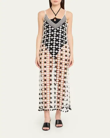 Ramy Brook Cleo Patterned Sheer Cover-Up Maxi-Dress | Thumbnail 2