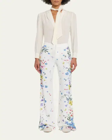 Alice + Olivia Andrew Low-Rise Slim Bootcut Pants | Thumbnail 2 Alice + Olivia Andrew Low-Rise Slim Bootcut Pants | Thumbnail 2