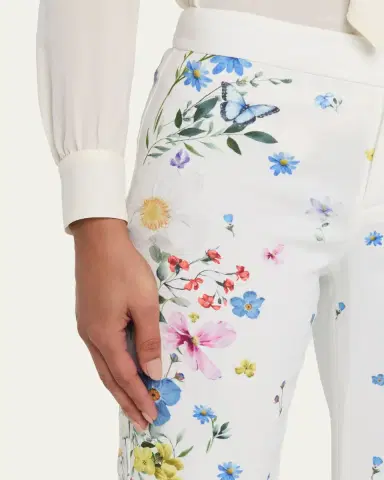 Alice + Olivia Andrew Low-Rise Slim Bootcut Pants | Thumbnail 5 Alice + Olivia Andrew Low-Rise Slim Bootcut Pants | Thumbnail 5