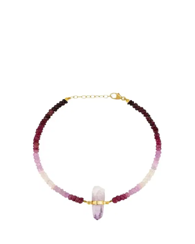 JIA JIA Arizona 14K Ruby and Amethyst Bracelet