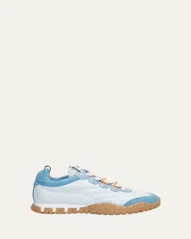 Miu Miu Technical Fabric and Suede Low-Top Sneakers | Thumbnail 6 Miu Miu Technical Fabric and Suede Low-Top Sneakers | Thumbnail 6