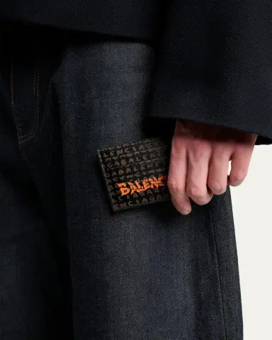 Balenciaga Men's Snob Allover Logo Card Holder | Thumbnail 2 Balenciaga Men's Snob Allover Logo Card Holder | Thumbnail 2