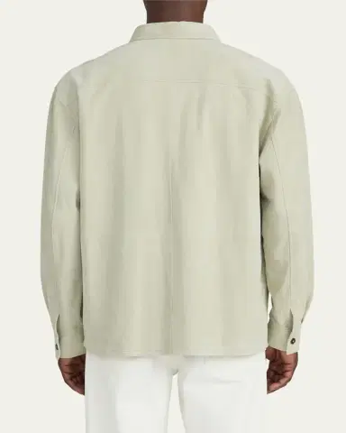 Frame Men's Suede Button-Down Shirt | Thumbnail 3