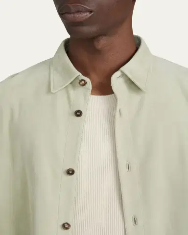 Frame Men's Suede Button-Down Shirt | Thumbnail 5