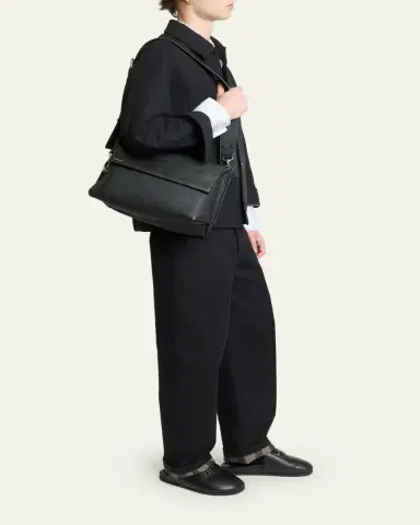 Givenchy Men's Leather Flap-Top Crossbody Bag | Thumbnail 5 Givenchy Men's Leather Flap-Top Crossbody Bag | Thumbnail 5