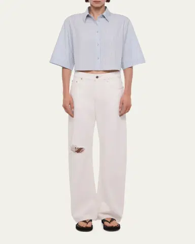 Helmut Lang Cropped Trench Shirt | Thumbnail 2 Helmut Lang Cropped Trench Shirt | Thumbnail 2