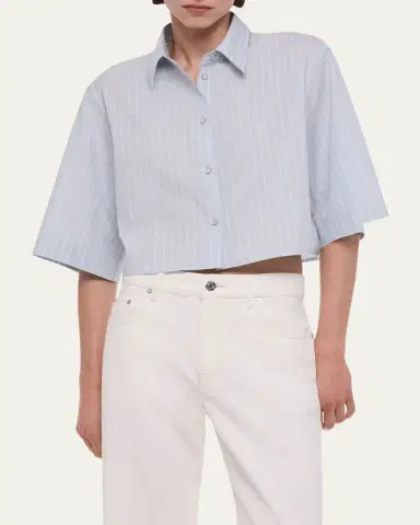 Helmut Lang Cropped Trench Shirt | Thumbnail 4 Helmut Lang Cropped Trench Shirt | Thumbnail 4