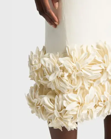 Balenciaga Pointy Flower Midi Pencil Skirt | Thumbnail 3 Balenciaga Pointy Flower Midi Pencil Skirt | Thumbnail 3