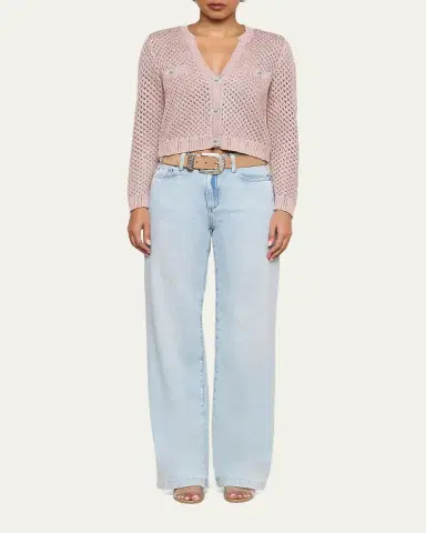 L'Agence Blanca Sequined Knit Cardigan | Thumbnail 2 L'Agence Blanca Sequined Knit Cardigan | Thumbnail 2
