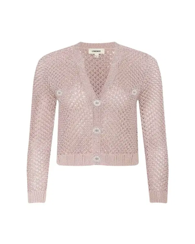 Blanca Sequined Knit Cardigan