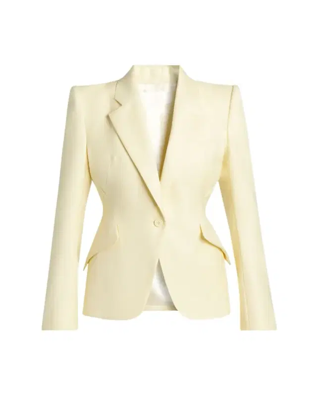 McQueen Single-Breasted Crepe Slim Jacket