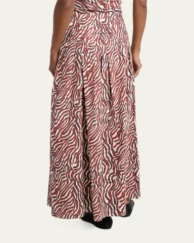 Proenza Schouler White Label Nessa Maxi Skirt in Poplin | Thumbnail 3 Proenza Schouler White Label Nessa Maxi Skirt in Poplin | Thumbnail 3